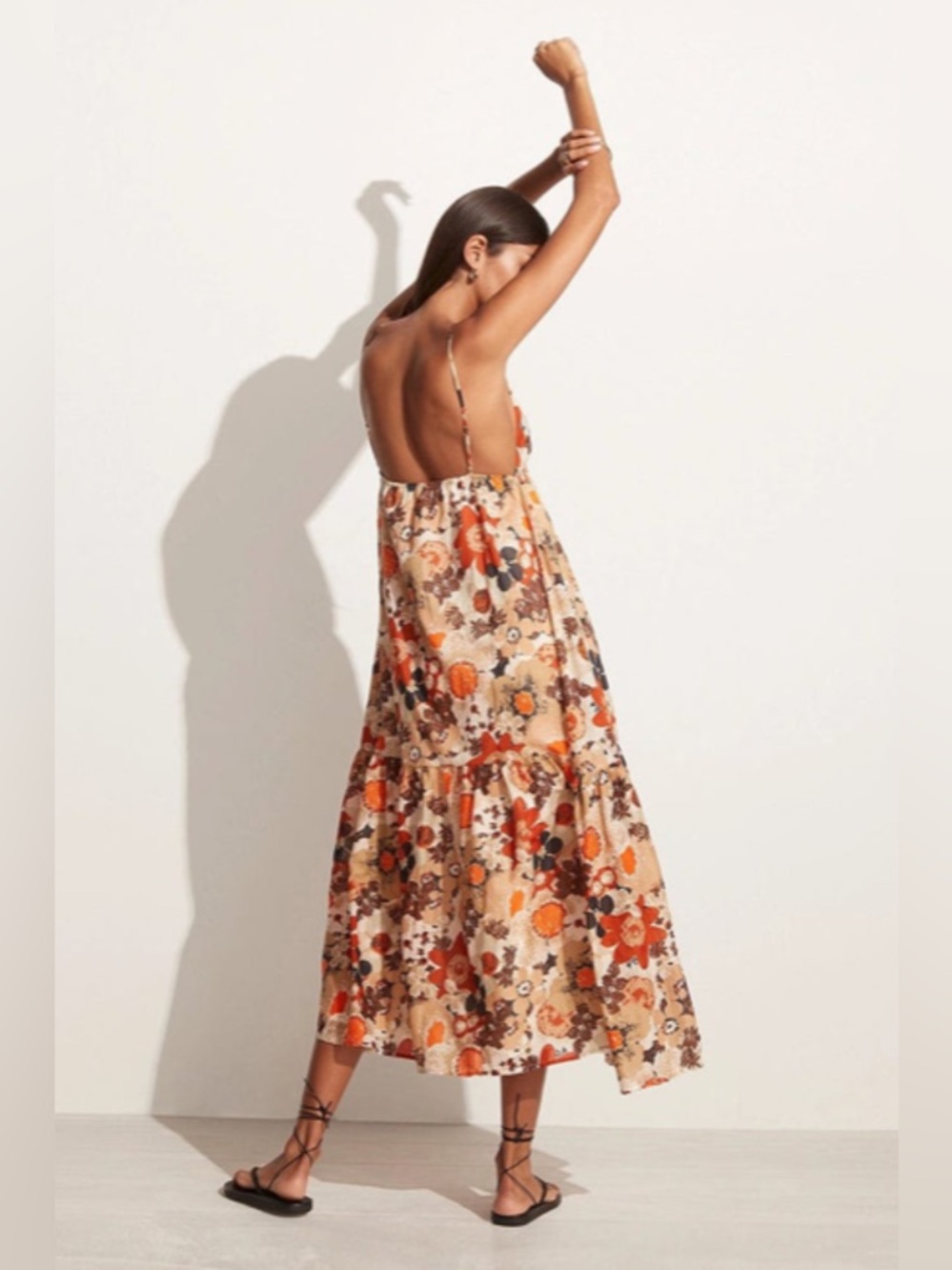 Faithfull The Brand Anisha Maxi Dress Kaiya Floral Print size 4 - Picture 5 of 11